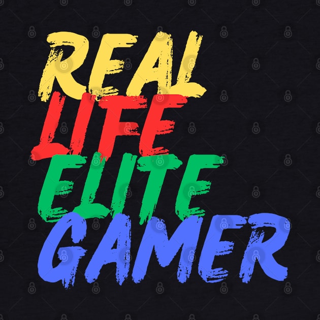 Real Life Elite Gamer (Mood Colors) - Pocket ver. by Mood Threads